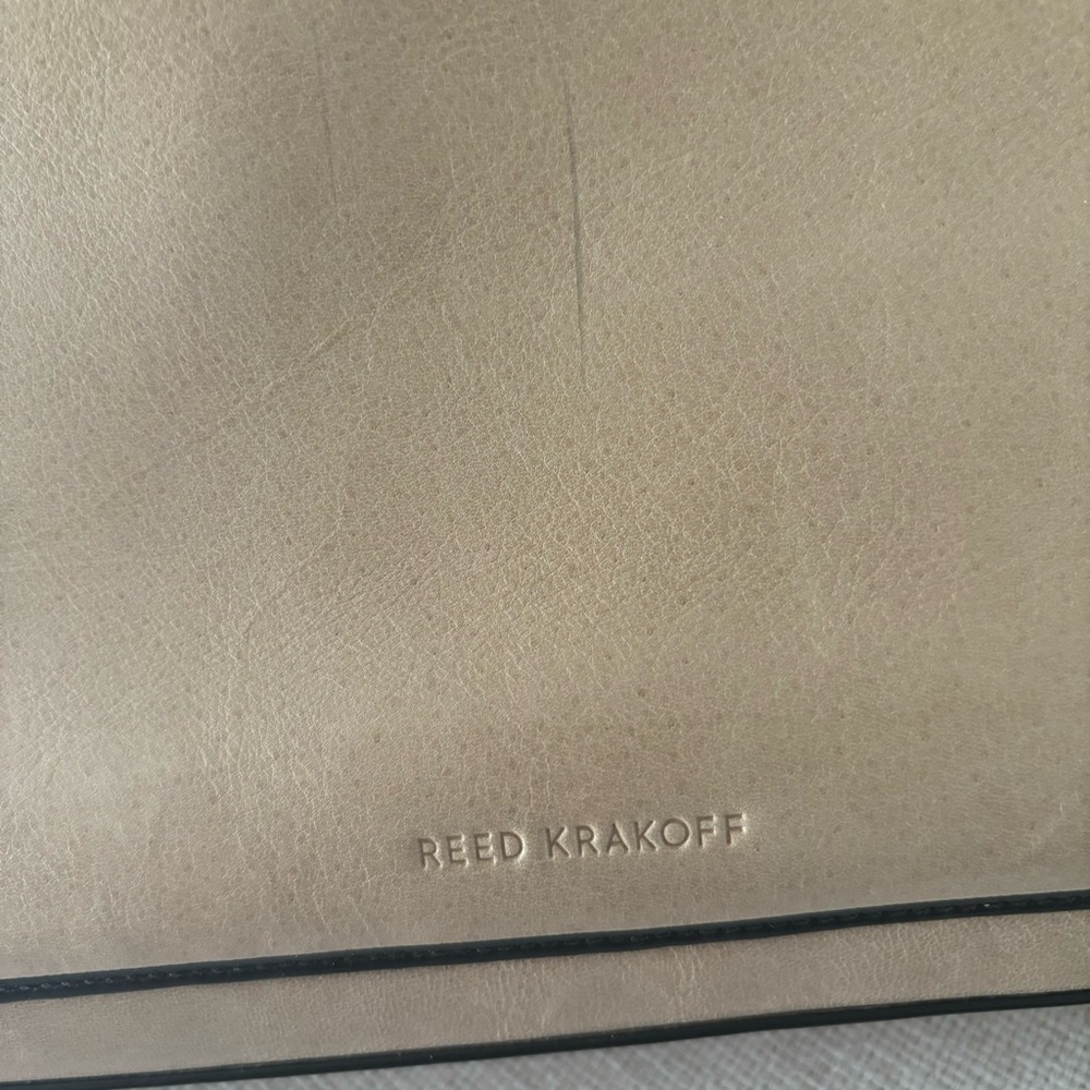 Reed Krakoff Bridle Boxer Tote - tan & black - Picture 4 of 13